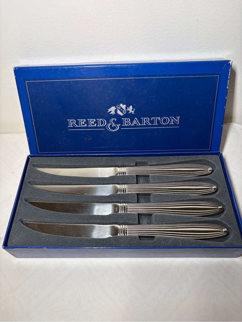 Reed & Barton Stainless Steel Steak Knives Box